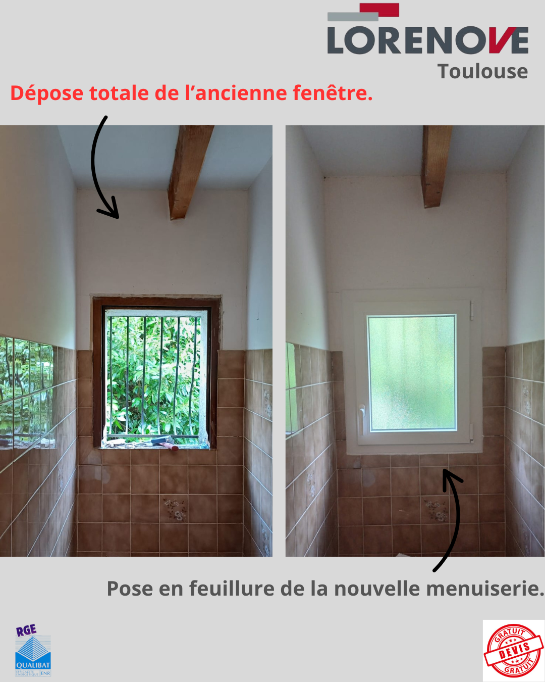 la depose totale de vos menuiseries n'est pas à prendre à la légére 