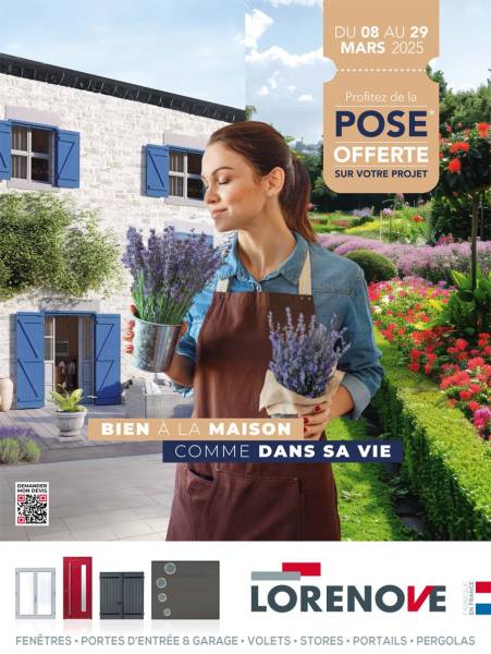 Le printemps vous offre ce qu'il as de meilleure, Lorenove vous offre la pose durant le mois de Mars, Profitez en, demandez votre devis gratuit. 